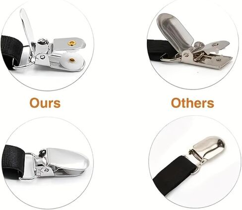 Shirt Stays for Men Police with Elastic Adjustable Garters Shirt Holders Belt Suspenders for Women Military in Saudi Arabia