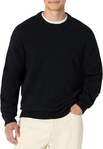 Amazon Essentials (Demi's Pick) Men's Relaxed-Fit Cotton Blend Textured Crewneck Pullover Sweater in Saudi Arabia