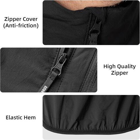 ROCKBROS Cycling Vest for Men Winter Windproof Sleeveless Warm Cycling Jacket with Multiple Pockets Cycling Hiking Running in Saudi Arabia