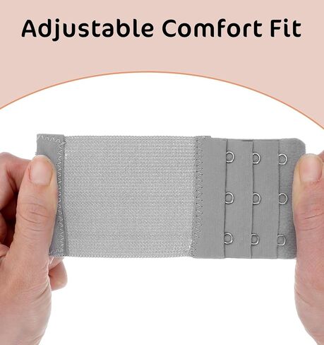 8Pcs Bra Extenders 3 Hooks, 3 Prong Bra Extender Adjustable Bras Extenders for Women, Elastic Soft Stretchy Bras Band Extension, Three Hook & Rows in Saudi Arabia