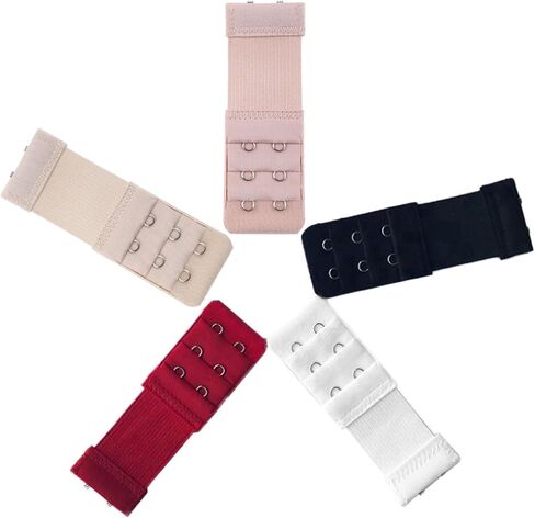 Bra Extender, Women 2 Hook Bra Extender Elastic Underwear Extension Strap Clip Expander Buckle - Red in Saudi Arabia