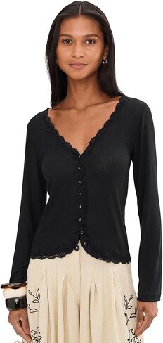 Free People Womens Big Love Rib Cardi in Saudi Arabia