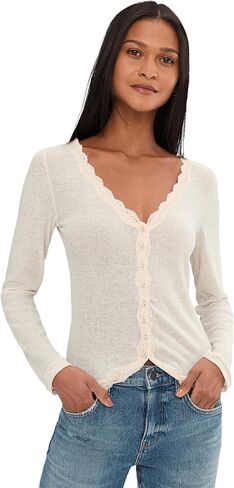 Free People Womens Big Love Rib Cardi in Saudi Arabia