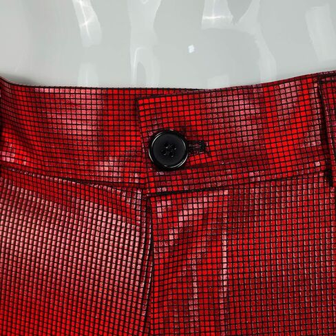 Mens Disco Pants 70s Retro Night Club Shiny Straight Leg Pants in Saudi Arabia