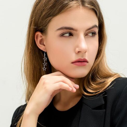 Star Y2K Earrings for Stainless Steel Drop & Dangle Silver Y2k Earring in Saudi Arabia