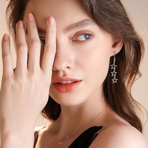 Star Y2K Earrings for Stainless Steel Drop & Dangle Silver Y2k Earring in Saudi Arabia