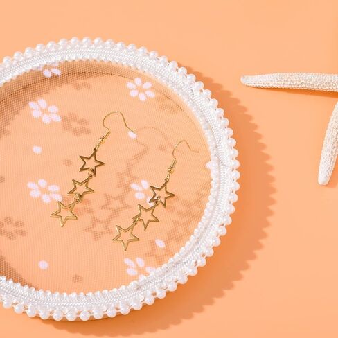 Star Y2K Earrings for Stainless Steel Drop & Dangle Silver Y2k Earring in Saudi Arabia