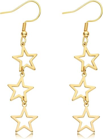 Star Y2K Earrings for Stainless Steel Drop & Dangle Silver Y2k Earring in Saudi Arabia