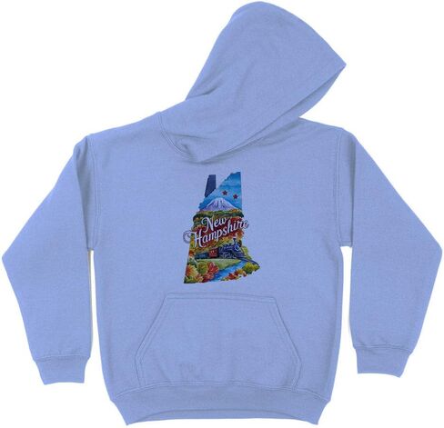 TeesAndTankYou Fall in New Hampshire Kids Hoodie Sweatshirt Youth in Kuwait