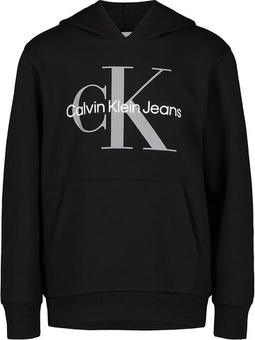 Calvin Klein boys Long Sleeve Pullover Fleece Hoodie in Kuwait