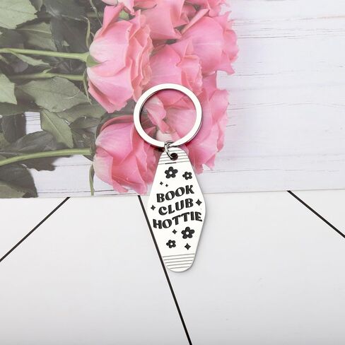 CENWA Book Club Hottie Keychain Book Worm Motel Keychain مضحك اكسسوارات السيارات in Saudi Arabia
