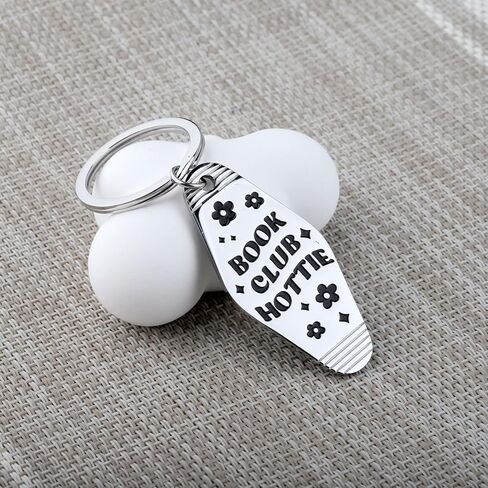 CENWA Book Club Hottie Keychain Book Worm Motel Keychain مضحك اكسسوارات السيارات in Saudi Arabia