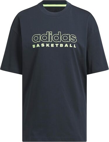 adidas Women's Select Basketball T-Shirt, Cloud White/Solar Red in Saudi Arabia