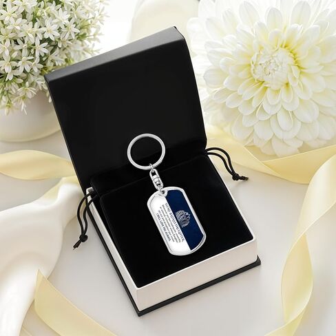 To My Badass Daughter Keepsake Straighten Your Crown Keychain | Daughter Gifts From Mom Dad Dog Tag in Saudi Arabia