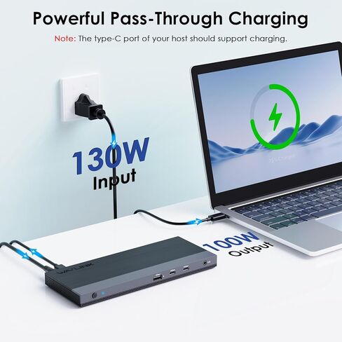 WAVLINK USB C Docking Station Dual Monitor, USB C Hub Laptop Triple Display, USB C to 2 HDMI,DisplayPort, PD Charging, Ethernet, 5 USB, SD/TF Read, Audio for MacBook Dell HP Lenovo Surface, Rose Gold in Saudi Arabia