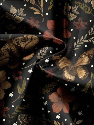 Women's Vintage Floral Graphic Midi Skirts High Waisted Bodycon Skirt with Slit in Kuwait