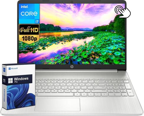 HP أحدث كمبيوتر محمول للأعمال، شاشة لمس FHD مقاس 15.6 بوصة، مع ترخيص Microsoft Office مدى الحياة، ذاكرة الوصول العشوائي 64 جيجابايت، 2 تيرابايت SSD، معالج Intel 10-Core i7-1255U، عمر بطارية طويل، كاميرا HD، HDMI، Windows 11 Pro in Saudi Arabia