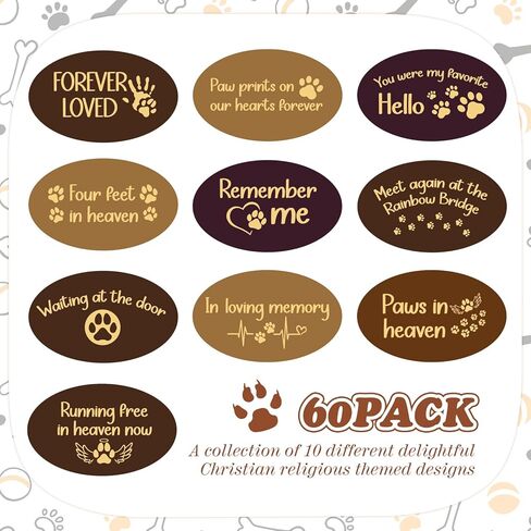 30 Pcs Pet Memorial Stones, Dog Memorial Gifts with Text, Condolence Gifts for Mourning Dogs, Pet Cat Bereavement Stones in Saudi Arabia