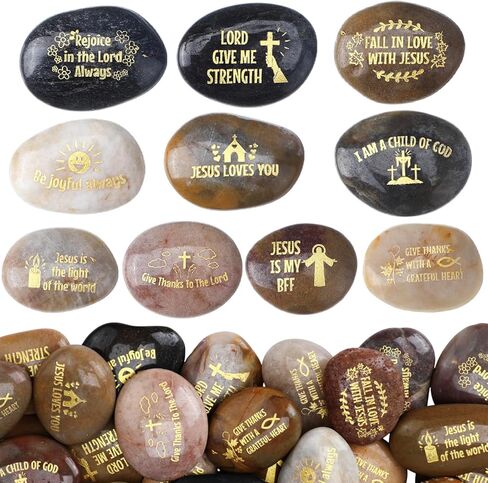 30 Pcs Pet Memorial Stones, Dog Memorial Gifts with Text, Condolence Gifts for Mourning Dogs, Pet Cat Bereavement Stones in Saudi Arabia