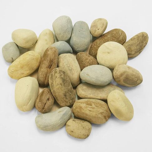 Hand-Painted Ceramic Fiber Fireplace Rocks - 24 Piece Set, Mixed Grey Colors, 2-5 Inch Sizes, Heat-Resistant, Realistic Design for Indoor/Outdoor Gas Fireplaces, Logs, and Fire Pits in Saudi Arabia
