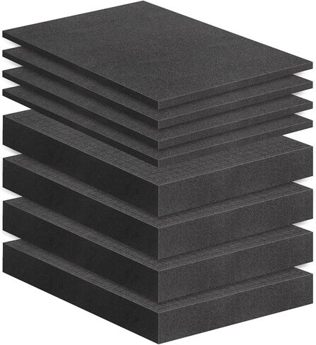 8 Pcs Pick and Pluck Foam 3 Sizes Pick Apart Foam Insert Pre-Cubed Pick Foam Padding Polyethylene Foam Sheets for Crafts Toolboxes Storage Drawer in Saudi Arabia