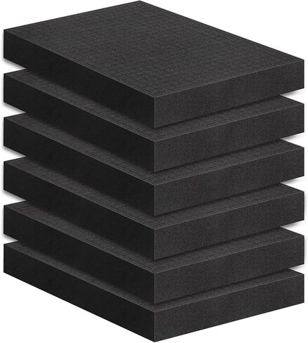 8 Pcs Pick and Pluck Foam 3 Sizes Pick Apart Foam Insert Pre-Cubed Pick Foam Padding Polyethylene Foam Sheets for Crafts Toolboxes Storage Drawer in Saudi Arabia