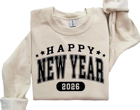 New Years Eve Sweatshirt Hello 2026 Happy New Years Shirt Happy New Year Festive Party Shirts For Women Cute Crewneck Matching Kids Toddler Multi in Saudi Arabia