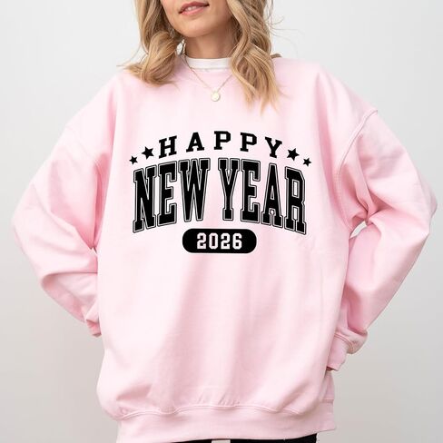 New Years Eve Sweatshirt Hello 2026 Happy New Years Shirt Happy New Year Festive Party Shirts For Women Cute Crewneck Matching Kids Toddler Multi in Saudi Arabia