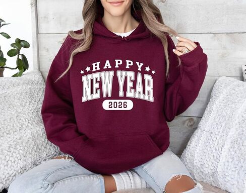 New Years Eve Sweatshirt Hello 2026 Happy New Years Shirt Happy New Year Festive Party Shirts For Women Cute Crewneck Matching Kids Toddler Multi in Saudi Arabia