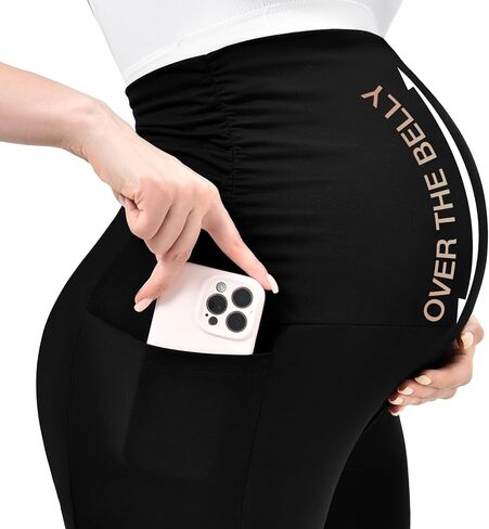 Ipletix Maternity Wide-Leg Lounge Pants with Pockets Over The Belly Soft Stretchy Pregnancy Wear in Saudi Arabia