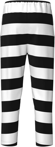 Boys Girls Cool Joggers Pants 3D Black and White Stripes Graphic Novelty Casual Pants 5-16 Years in Saudi Arabia