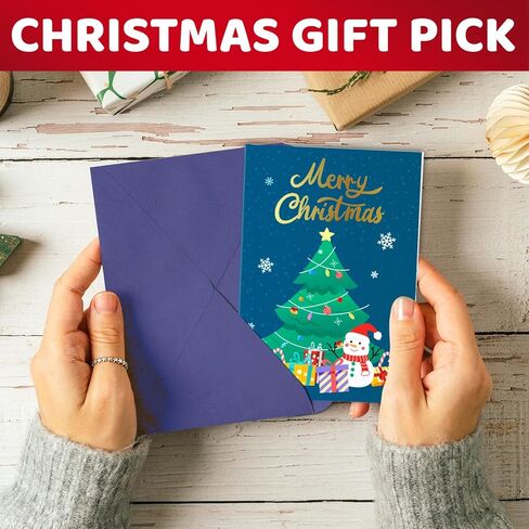 HAPPYPOP Christmas Snowman Gifts - Christmas Snow Man Socks, Santa Stocking Stuffers for 10-12 Years Kids with Greeting Card in Saudi Arabia