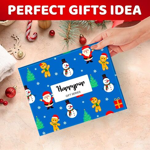 HAPPYPOP Christmas Snowman Gifts - Christmas Snow Man Socks, Santa Stocking Stuffers for 10-12 Years Kids with Greeting Card in Saudi Arabia