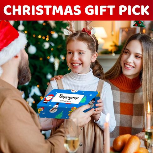 HAPPYPOP Christmas Snowman Gifts - Christmas Snow Man Socks, Santa Stocking Stuffers for 10-12 Years Kids with Greeting Card in Saudi Arabia