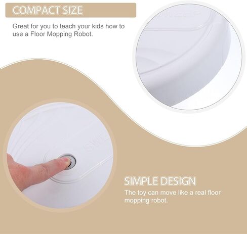 Toyvian Rumba Simulated Sweeping Robot Toy Cleaning Machine Kids Vacuum with Suction Toy Robot Vacuum Cleaner Toddler Robot Vacuum Toy for Kids Infant Toy Kid Baby Cosplay in Saudi Arabia