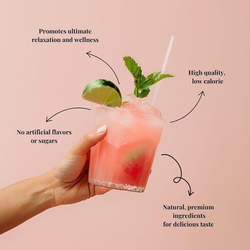 مزيج مسحوق مشروب مهدئ طبيعي من ميستيكو مع الكافا والأشواغاندا والمغنيسيوم والثيانين وبلسم الليمون والبابونج - نكهة البطيخ موهيتو، خالي من السكر والسعرات الحرارية الصفرية، مشروب الكافا - 25 حصة in Kuwait