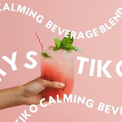 مزيج مسحوق مشروب مهدئ طبيعي من ميستيكو مع الكافا والأشواغاندا والمغنيسيوم والثيانين وبلسم الليمون والبابونج - نكهة البطيخ موهيتو، خالي من السكر والسعرات الحرارية الصفرية، مشروب الكافا - 25 حصة in Kuwait