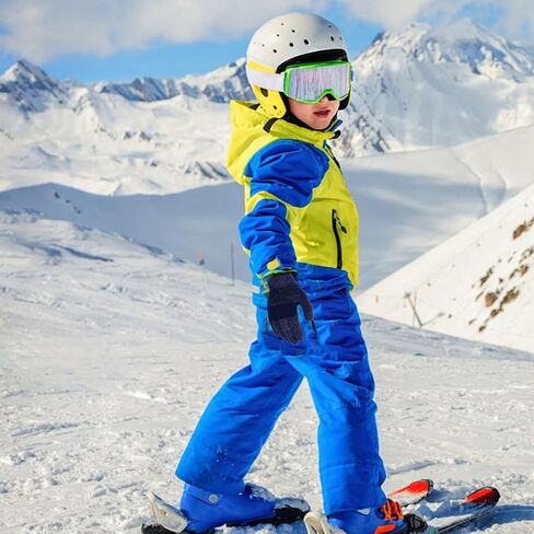 Kids Gloves Winter Boys Gloves Knit Wool Fleece Lined Mittens for Cold Weather Outdoor Sports Running Cycling Skiing in Saudi Arabia