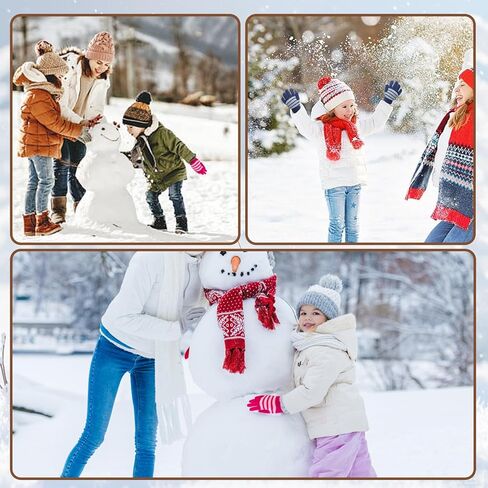 12 Pairs Kids Gloves Winter Toddlers Knit Gloves Warm Stretchy Glove Bulk Pack for Boys Girls Cold Weather in Saudi Arabia