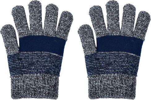 Kids Gloves Winter Boys Gloves Knit Wool Fleece Lined Mittens for Cold Weather Outdoor Sports Running Cycling Skiing in Saudi Arabia