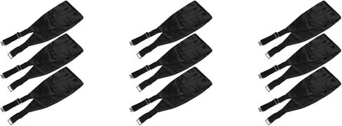 LOGOFUN 9pcs Men's Adjustable Satin Cummerbund with Buckle for Tuxedo Weddings Proms Formal Events in Saudi Arabia