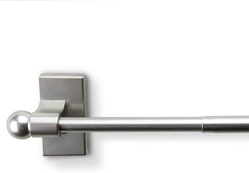 Magnetic Rod 7/16 inch 48-84 inch Long - Satin Nickel (Set of 2) in Saudi Arabia