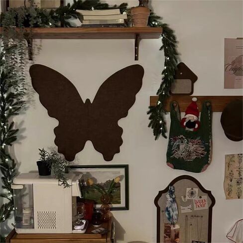 OULIGET Butterfly Cork Boards,3D Foldable Butterfly Wall Collage Kit,Wall Mount Bulletin Display Pin Board for Notes Photos and DIY Wall Decor,With Pushpins in Saudi Arabia