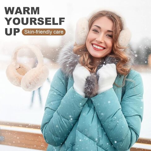 Earmuffs for Women Ear Muffs for Winter Faux Fur Warm Earmuffs in Saudi Arabia