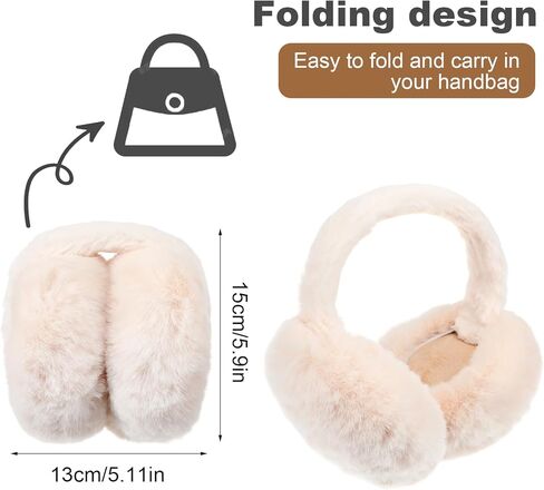 Earmuffs for Women Ear Muffs for Winter Faux Fur Warm Earmuffs in Saudi Arabia