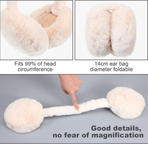 Earmuffs for Women Ear Muffs for Winter Faux Fur Warm Earmuffs in Kuwait