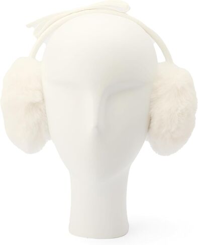 Kate Spade Women's Shoelace Bow Earmuffs, Stylish Winter Fashion Accessory, Ideal for Cold Weather in Saudi Arabia