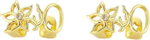 Hip Hop Fashion Gold Silver Floral Design Double Tooth Cool Costume Accessory for Halloween Parties Cosplay Rave Festival DJ Performance Teens Adults in Saudi Arabia
