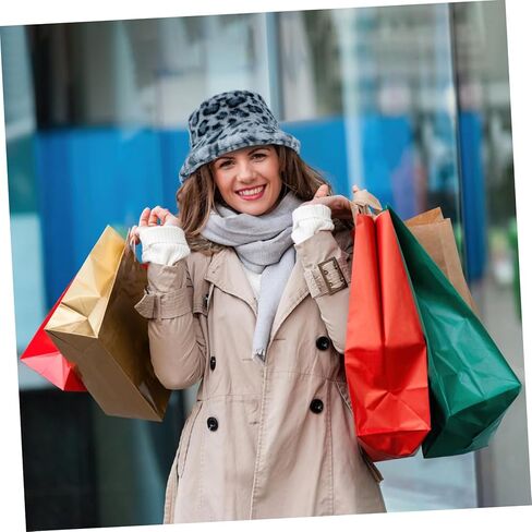 1Pc Leopard Fisherman Hat for Women Warm Bucket Cap with Soft Lining Lightweight Portable Accessory for Outdoor and Indoor Wear in Saudi Arabia