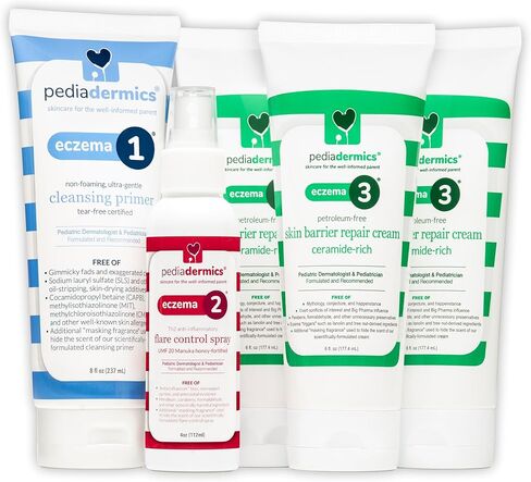 Eczema 3 Ceramide-Rich Skin Barrier Repair Eczema Cream for Kids, Moisturizing, Free of Parabens, Petroleum, Fragrances & Dyes (6 fl oz) in Saudi Arabia